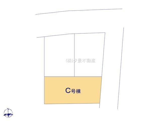 《仲介手数料無料》北区盆栽町535-2新築一戸建てハートフルタウンの区画図