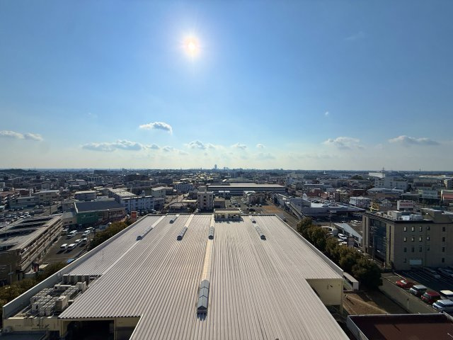 ナイスステージ葵東の展望|バルコニーからの眺望です！晴れた日には思わず深呼吸したくなるような気持ちの良い青空が広がります！　