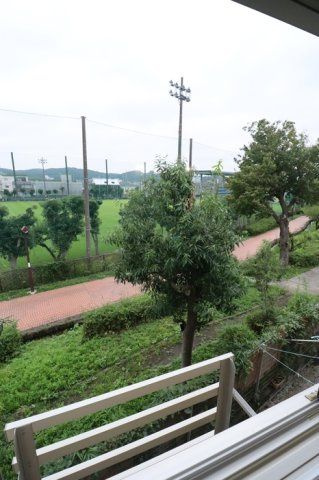 クレール　Ａ棟のバルコニー