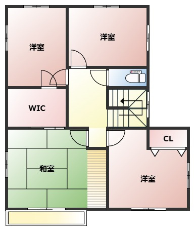 只上町貸戸建ての間取り