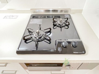 【キッチン】 | ローヤルハイツ氷川 | 2口ガスコンログリル付き