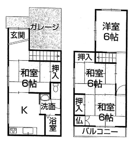 和歌山市出水・中古戸建・54719の間取り
