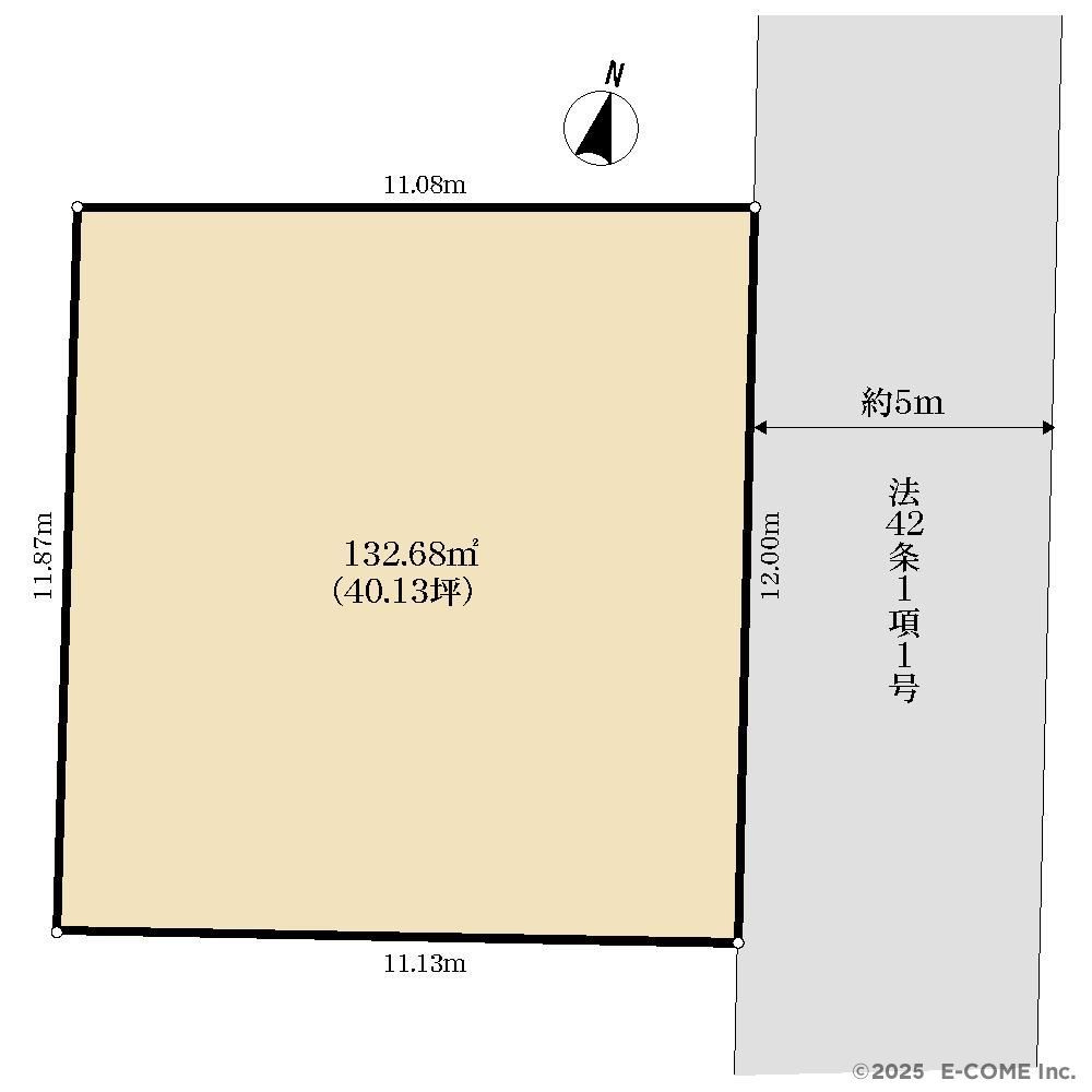 練馬区大泉学園町6丁目　土地40坪×街並み綺麗な住環境　限定1区画