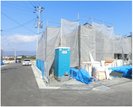 神埼市神埼町本堀3期　22号棟の外観|現在建築中♪