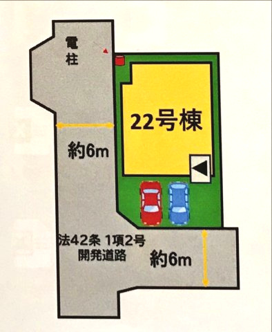 神埼市神埼町本堀3期　22号棟の区画図