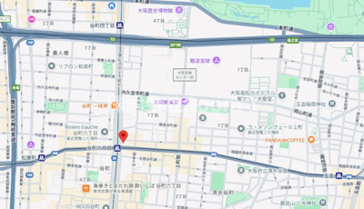 【地図】 | ザ・パークハビオ谷町六丁目クロス