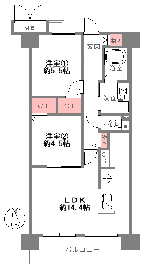 【間取り】の画像