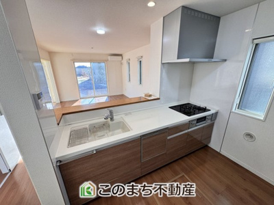 【キッチン】 | 宇都宮市宝木町2丁目戸建 | 人気の対面式キッチン☆料理をしながらご家族とコミュニケーションが取れます♪