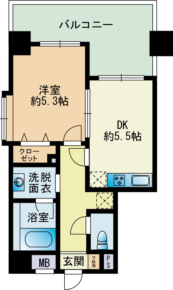 高口箔屋ビルの間取り