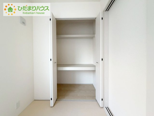 小名浜大原1期　新築戸建　1号棟の収納|"和室にも大容量のクローゼット完備！
お布団やお子様のおもちゃなどがスッキリ収納できますね(^^♪"