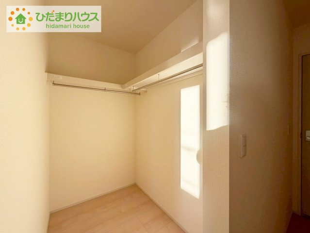 小名浜大原1期　新築戸建　1号棟の収納|ハンガーパイプ付でお洋服の出し入れもラクラクです！