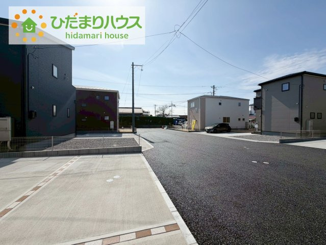 小名浜大原1期　新築戸建　4号棟の前面道路含む現地写真|閑静な住宅地で叶える静かな暮らし(^^)/