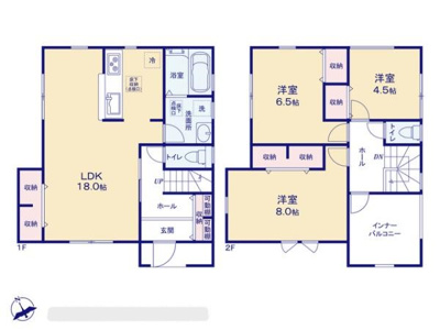 【外観パース】 | 豊見城市我那覇（全3棟） | 2号棟　外観パースです