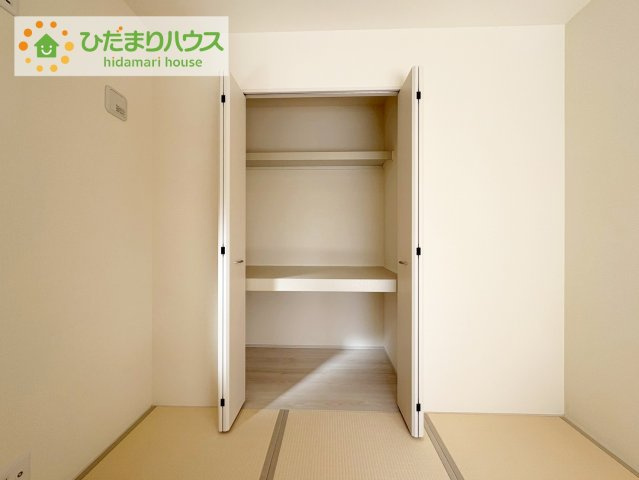 いわき市自由ヶ丘2期　新築戸建　2号棟の収納|和室の収納は横開きクローゼット！物の出し入れも楽々です(^^)