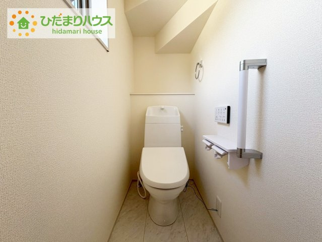 いわき市自由ヶ丘2期　新築戸建　2号棟のトイレ|1・2階にトイレあるため、同時に利用でき混雑を避けられますね