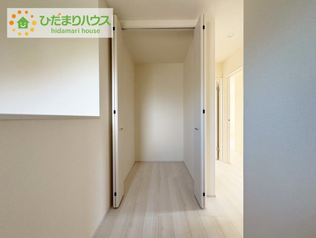 いわき市自由ヶ丘2期　新築戸建　2号棟の収納|家族みんなで共同で使える便利な廊下収納！