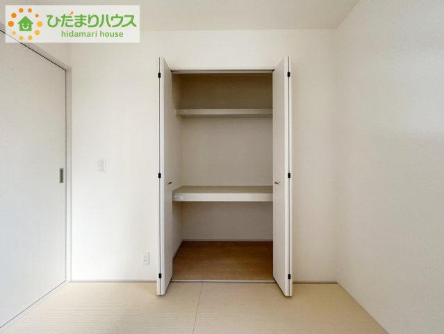 いわき市平下平窪2期　新築戸建　2号棟の収納|奥行きが広い収納スペースなので、お布団も楽々しまえますね！！
