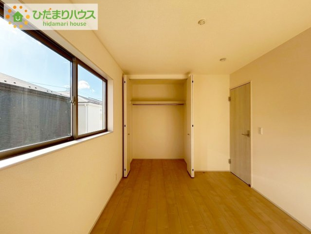 いわき市平下平窪2期　新築戸建　2号棟の収納|スッキリ片付いた寝室が睡眠の質を上げてくれます。