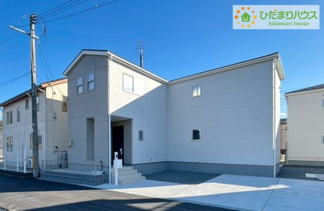いわき市平下平窪2期　新築戸建　2号棟の外観|是非一度、ご家族そろってご内覧ください♪