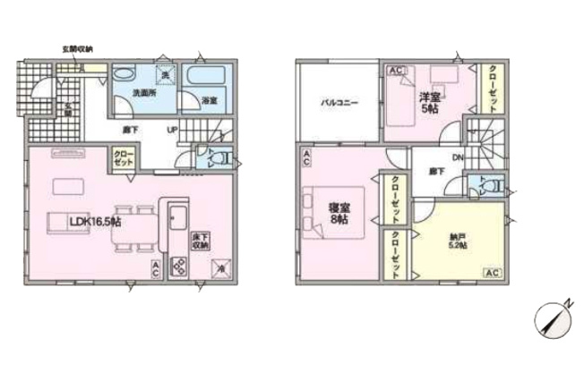 【間取り】 | 春日井市妙慶町２丁目113『仲介料無料』新築戸建て | 2号棟