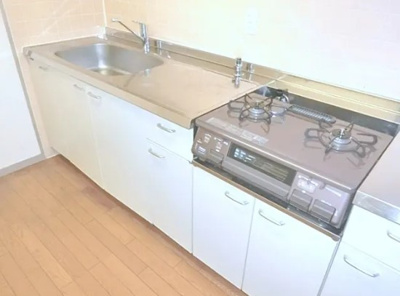 【キッチン】 | UURコート白鷺 | ガスコンロ設置可。