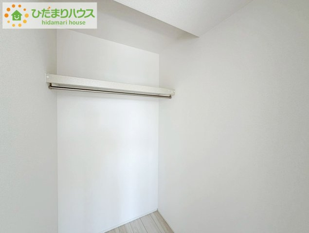 いわき市錦町花ノ井3期　新築戸建　5号棟の収納|クローゼットタイプの収納は荷物がどこにあるかすぐに見つかります！