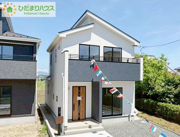 いわき市錦町花ノ井3期　新築戸建　5号棟の外観|南向きで日当たり良好(^^♪