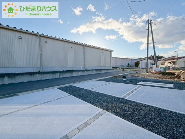 いわき市錦町花ノ井3期　新築戸建　2号棟の駐車場|ご家族でお車に乗る方に！駐車場2台分あります！