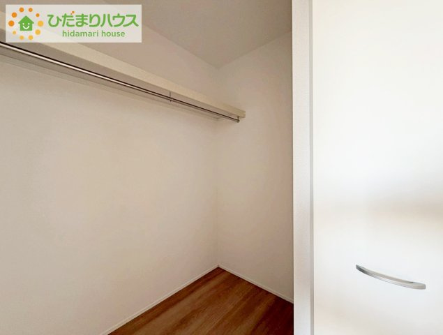 いわき市錦町花ノ井3期　新築戸建　3号棟の収納|クローゼットタイプの収納は荷物がどこにあるかすぐに見つかります！