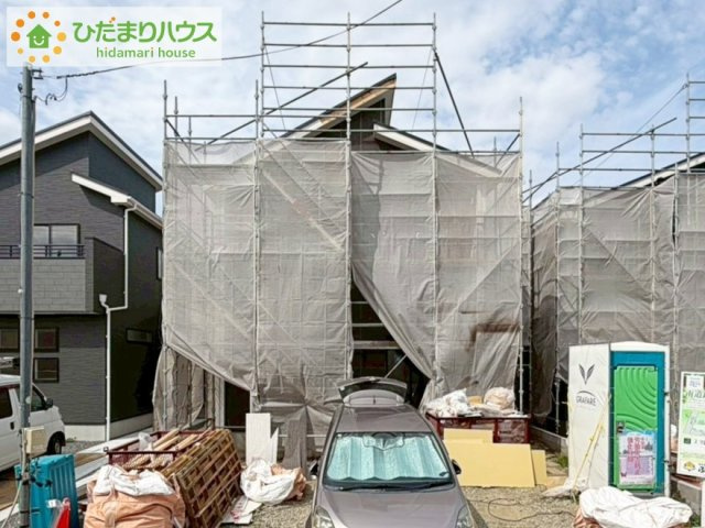 いわき市錦町花ノ井3期　新築戸建　3号棟の前面道路含む現地写真|南向きで日当たり良好(^^♪