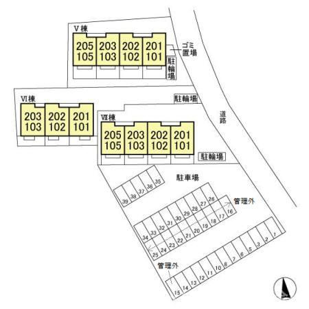セジュールⅦの区画図