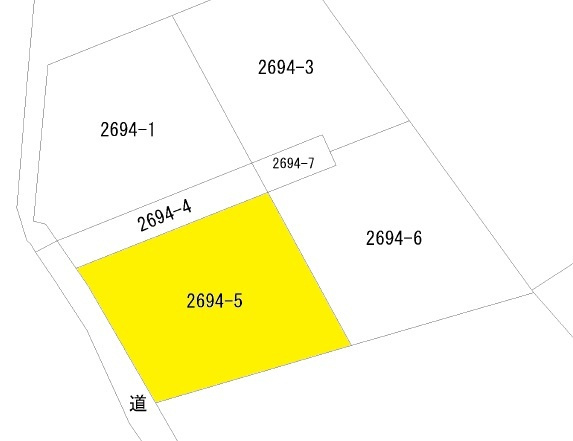 【区画図】 | 伊勢崎市東町2694-5　売地
