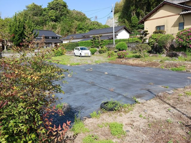 宇土市上網田町の売地の外観