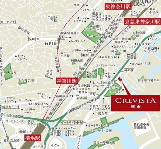 クレヴィスタ横浜の地図