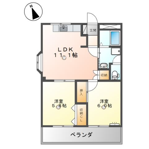 ディアグレイス・５０の間取り