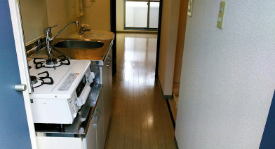 【キッチン】 | カモミール | ガスコンロ設置。