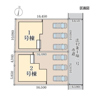 【区画図】 | 新築　新発田市豊町第6 1号