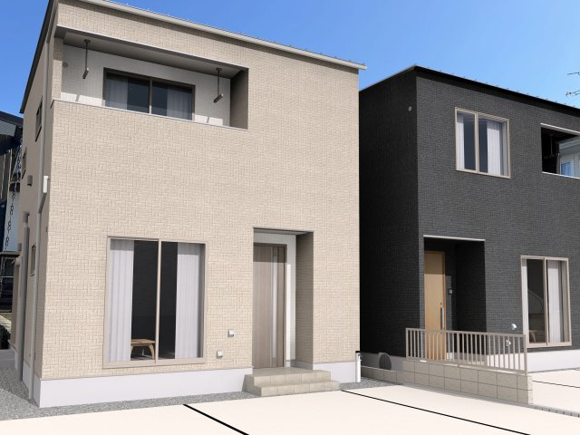 土佐市高岡町乙 ⑪ 新築戸建ての完成予想図|⑪　外観の完成予想図です