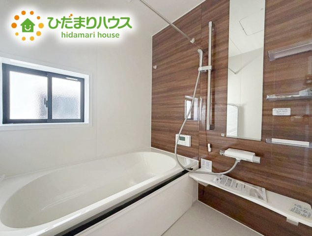 いわき市平下平窪6期　新築戸建　3号棟の浴室|大人が足を伸ばしても十分な広さ！一人でゆっくりくつろぐ時間も大切です！