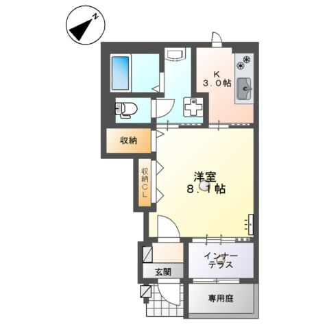 エスペランス稗田の間取り