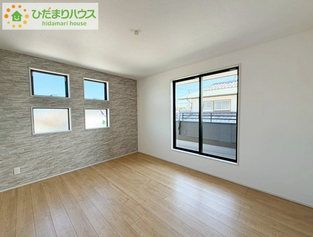 いわき市郷ケ丘4期　新築戸建　4号棟の寝室|ベッドを置いても余裕の広さがあります。パソコンや趣味のスペースなどインテリアを考えるのも楽しみですね！