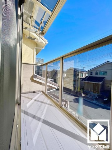 京田辺市同志社山手３丁目　T37号地のバルコニー