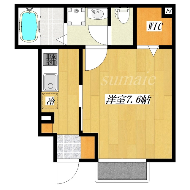 ミズカ　ラトゥールの間取り|バストイレ別です♪
