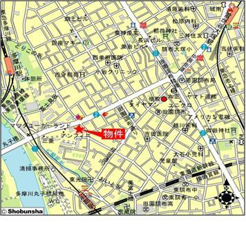 ＫＤＸレジデンス田園調布の地図