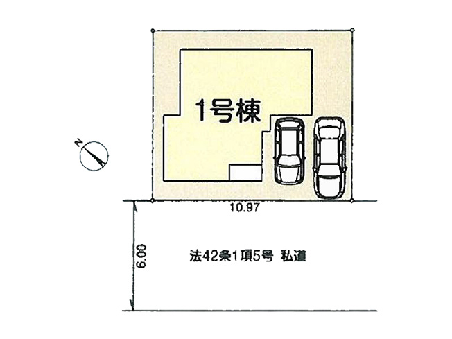 【区画図】 | 新座市野火止3丁目　新築一戸建住宅　全1棟　(志木本店) | JR武蔵野線「新座」駅と東武東上線「志木」駅の2路線が利用でき、移動が便利な立地です。
定期点検があるのでお引き渡し後も安心してお住まいいただけます。