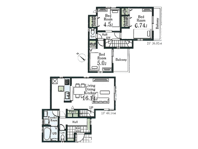 【区画図】 | 新座市野火止3丁目　新築一戸建住宅　全1棟　(志木本店) | JR武蔵野線「新座」駅と東武東上線「志木」駅の2路線が利用でき、移動が便利な立地です。