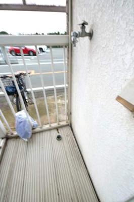 【バルコニー】 | あさかハウスⅡ | 洗濯機置き場