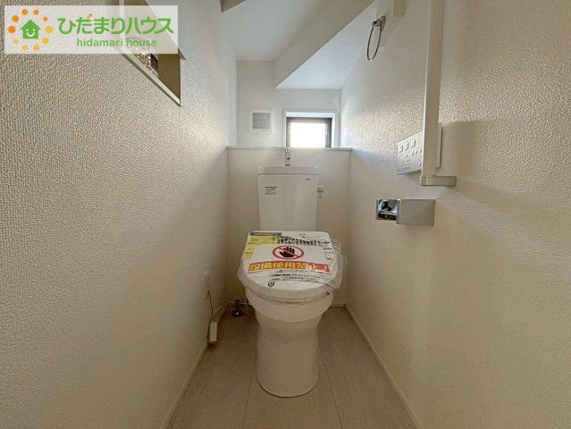 いわき市泉町下川3期　新築戸建　4号棟のトイレ|トイレは1F、2F共に完備！取り合いになることがありませんね(^^)/