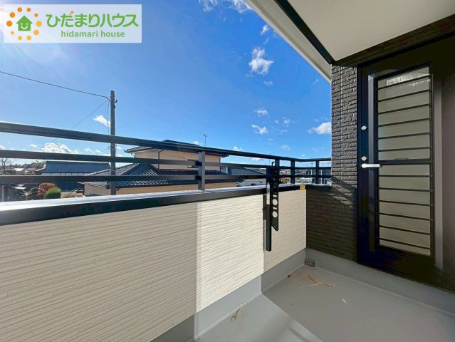 いわき市泉町下川3期　新築戸建　4号棟のバルコニー|雨の日も安全なインナーバルコニー☆安心してお出かけできますね(^_-)-☆