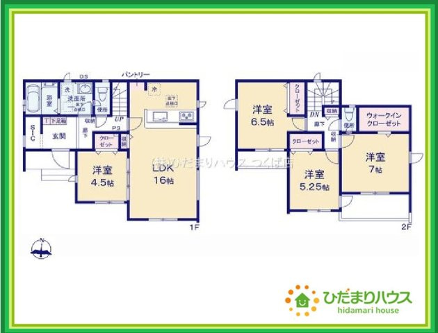 いわき市泉町下川3期　新築戸建　4号棟の間取り|一人部屋が実現できる４LDK間取りです。将来お子様の一人部屋をお考えの方にオススメな物件です。